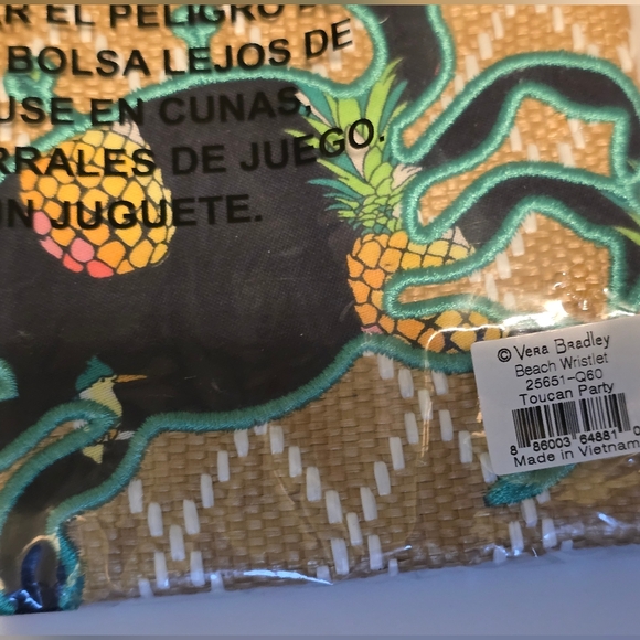 Vera Bradley Toucan Party Crab Beach Crossbody Bag + Zip ID New W Tags $84.00 - Picture 5 of 5